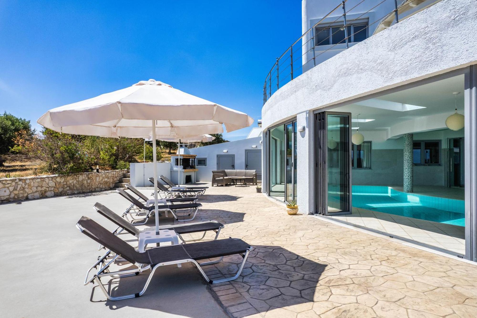 Villa Zafira - Seaview Manor With Heated Pool Kallithéa Exteriér fotografie