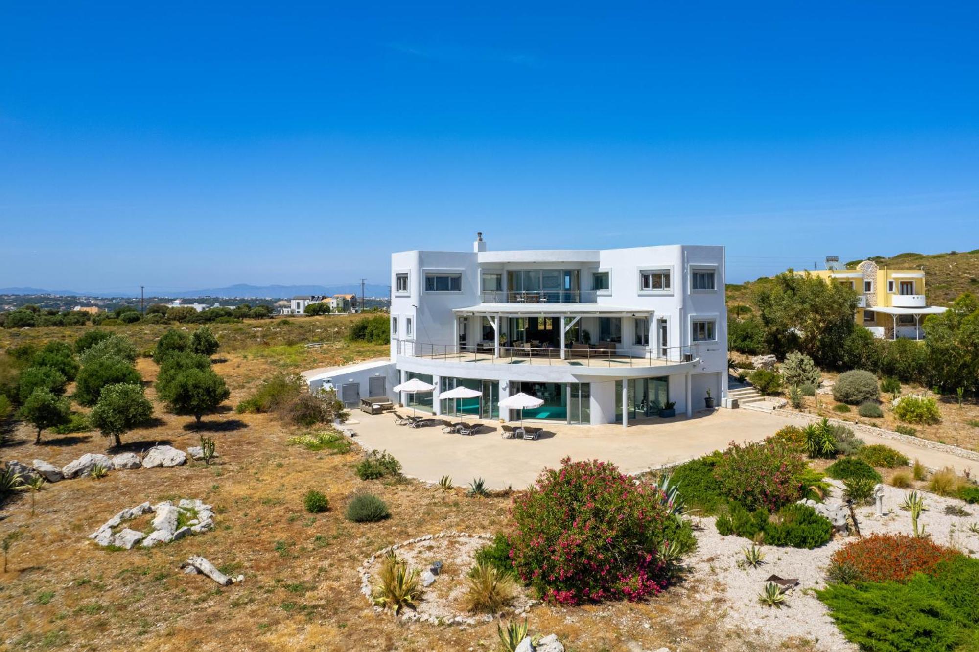 Villa Zafira - Seaview Manor With Heated Pool Kallithéa Exteriér fotografie